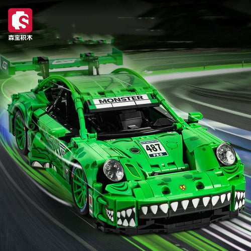 Afobrick Sembo 715019 Porsche Tyrannosaurus