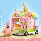 Afobrick Sembo SpongeBob Ice Cream Burger Truck, view 3