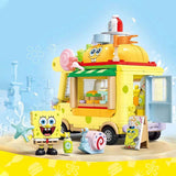 Afobrick Sembo SpongeBob Ice Cream Burger Truck, view 4