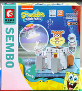 Afobrick Sembo SpongeBob Series Q Version Building Block, view 2