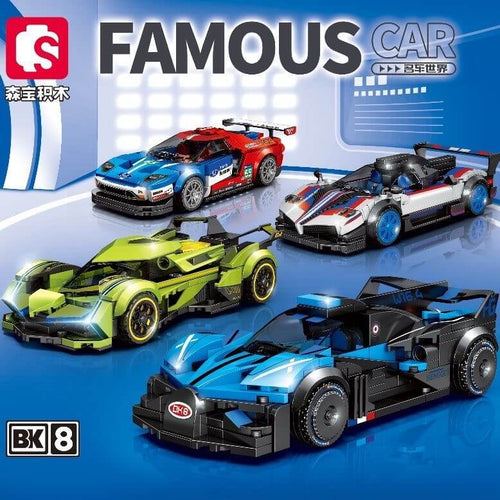 Afobrick Sembo World famous cars 714020-714023