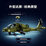 Afobrick Sluban Apache attack helicopter, view 4