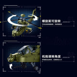 Afobrick Sluban Apache attack helicopter, view 5