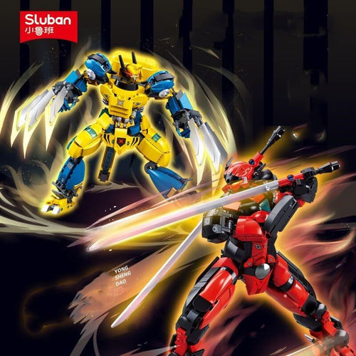 Afobrick Sluban Deadpool and Wolverine Mecha