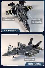 Afobrick Sluban F35-BS stealth fighter, view 3