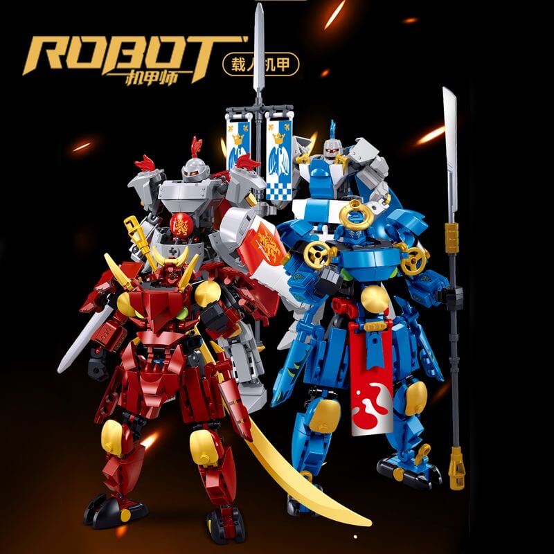 Afobrick Sluban Knight and Samurai Mecha