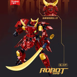 Afobrick Sluban Knight and Samurai Mecha, view 4