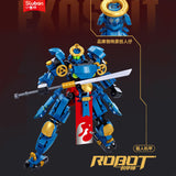 Afobrick Sluban Knight and Samurai Mecha, view 5