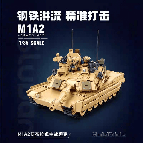 Afobrick Sluban M1A2 Abrams Main Battle  Tank