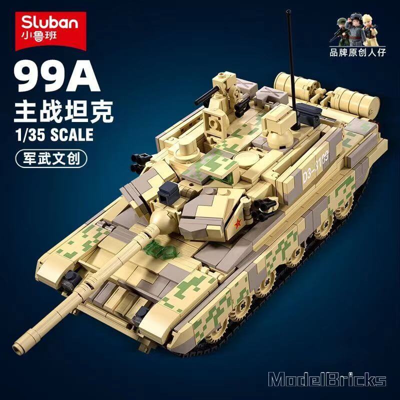 Afobrick Sluban Military 99A Tank