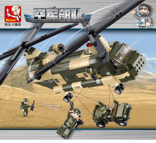 Afobrick SLUBAN Military Air Force Transport Helicopte