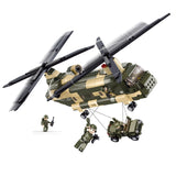 Afobrick SLUBAN Military Air Force Transport Helicopte, view 2