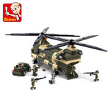 Afobrick SLUBAN Military Air Force Transport Helicopte, view 4