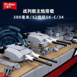 Afobrick SLUBAN Military Battleship Bismarck 1/350, view 2