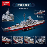 Afobrick SLUBAN Military Battleship Bismarck 1/350, view 5