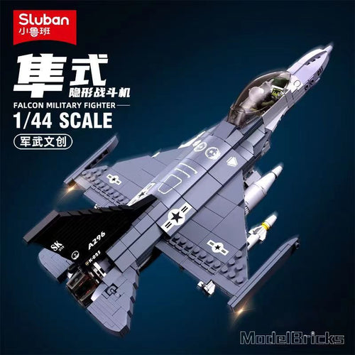 Afobrick Sluban Military F-16C Falcon