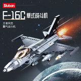 Afobrick Sluban Military F-16C Falcon, view 2