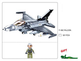 Afobrick Sluban Military F-16C Falcon, view 4