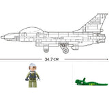 Afobrick Sluban Military F-16C Falcon, view 5