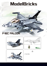 Afobrick Sluban Military F-16C Falcon, view 6