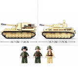 Afobrick SLUBAN Military Germany Panzer IV Tank, view 2