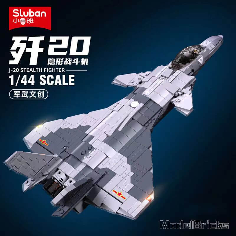 Afobrick Sluban Military J-20 Mighty Dragon