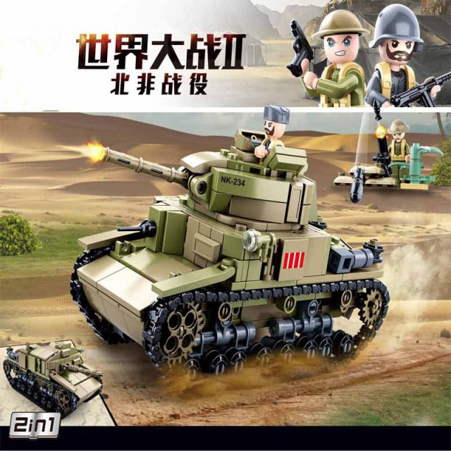 Afobrick SLUBAN WW2 Military M13/40 Medium Tank
