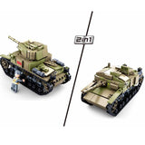 Afobrick SLUBAN WW2 Military M13/40 Medium Tank, view 4