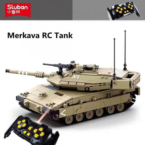 Afobrick SLUBAN Military Merkava RC Main Battle Tank
