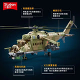 Afobrick Sluban Military MI-24S Armed Helicopter, view 2