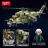 Afobrick Sluban Military MI-24S Armed Helicopter, view 3