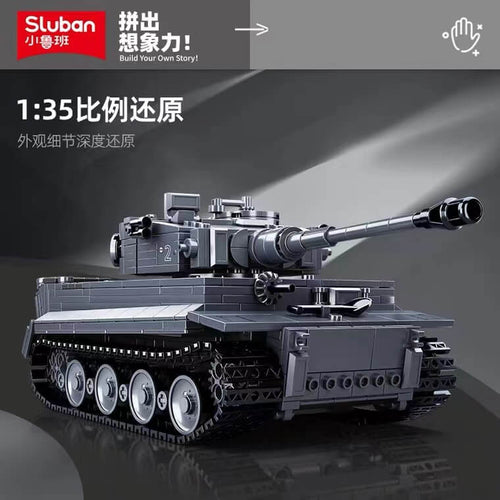 Afobrick SLUBAN Military Panzerkampfwagen Tiger I RC