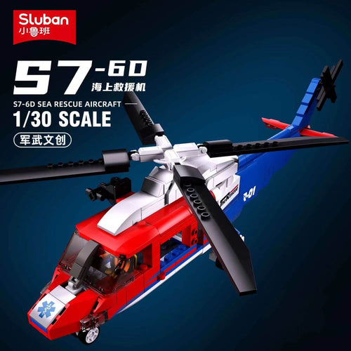 Afobrick Sluban Military S7-6D Sea Rescue Aircraft