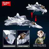 Afobrick Sluban Military SU-57 Flanker, view 3