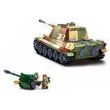Afobrick Sluban Military The King Tiger Heavey Tank 930pcs, view 5