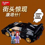 Afobrick Sluban Model Car Lamborghini countach, view 2