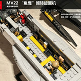 Afobrick Sluban MV-22 Osprey tiltrotor aircraft, view 3