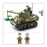 Afobrick Sluban Normandy Landing US Army M5 Stuart Tank, view 3