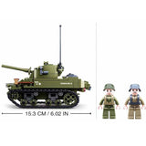 Afobrick Sluban Normandy Landing US Army M5 Stuart Tank, view 4