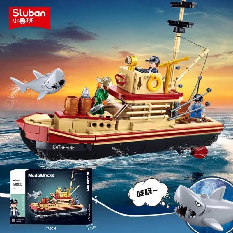 Afobrick SLUBAN The Great Shark Fishing Boat