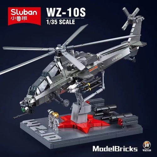 Afobrick Sluban WZ-10S Armed Helicopter Metallic Paint Coating