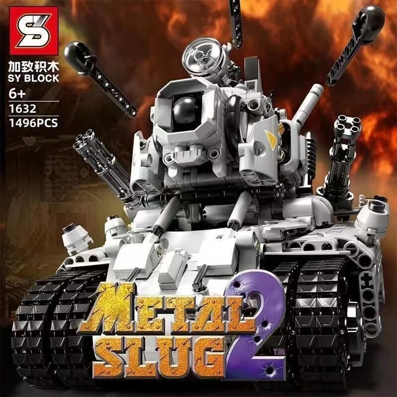 Afobrick SY BLOCK 1632 Metal Slug 2 Steam Tank 1496pcs