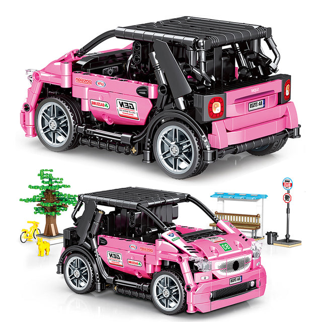 Afobrick SY BLOCK 8318 TECHINQUE pull back car