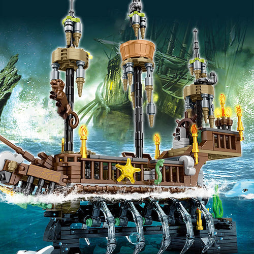Afobrick SY BLOCK Island Storm 1558 pirate ghost ship