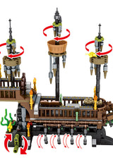 Afobrick SY BLOCK Island Storm 1558 pirate ghost ship, view 3