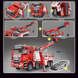 Afobrick TGL T4007 Fire Rescue Vehicle RC 5030PCSpcs, view 3