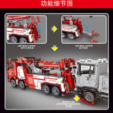 Afobrick TGL T4007 Fire Rescue Vehicle RC 5030PCSpcs, view 4