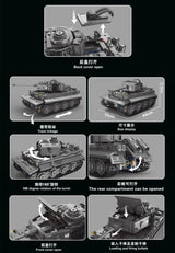 Afobrick TGL T4016 Tiger Tank RC, view 4