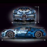 Afobrick TGL T5004 Bugatti Divo Blue 3782pcs, view 3
