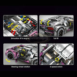 Afobrick TGL T5004A Bugatti Divo Purple 3742pcs, view 4